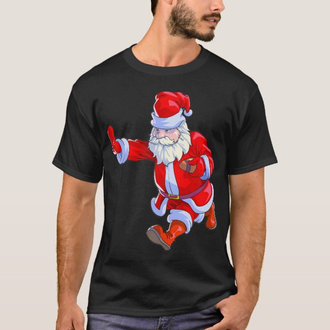 Camiseta Navidades de fútbol hombres fútbol Santa Claus (Anverso)