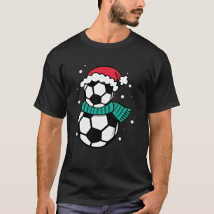 Camiseta Navidades de fútbol pelean con Santa Hat
