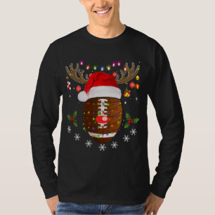 Camiseta Navidades de fútbol pelota reno divertida navidad 