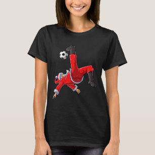 Camiseta navidades de fútbol Santa Bicycle Kick Xmas Boys M