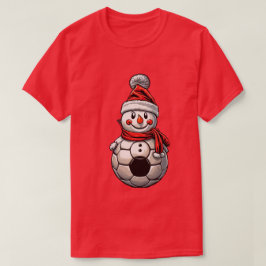 Camiseta Navidades de fútbol Snowman