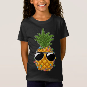 Camiseta Navidades De Gafas De Sol De Piña De Fruta Tropica