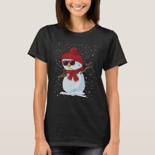 Camiseta Navidades de gafas de sol de Santa Hat, un muñeco