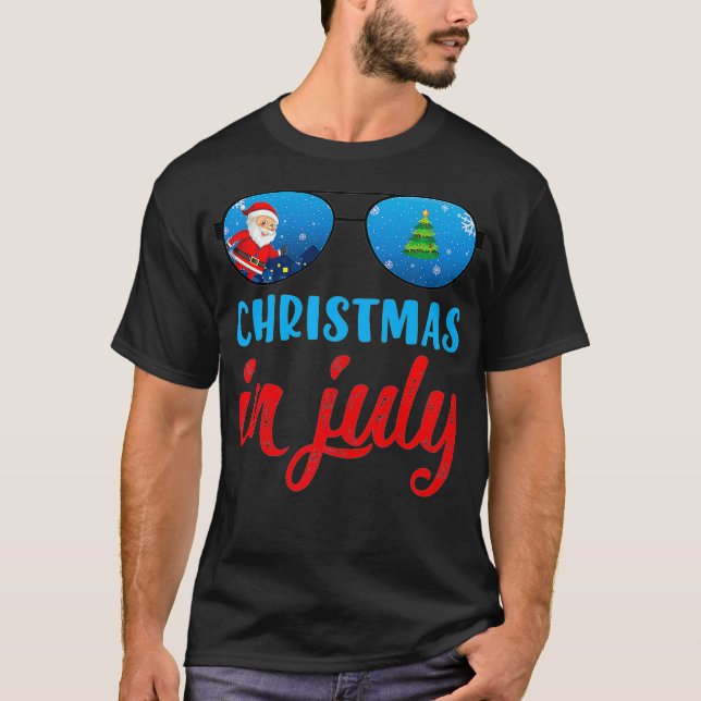 Camiseta Navidades De Gafas De Sol De Verano En Julio Premi (Anverso)