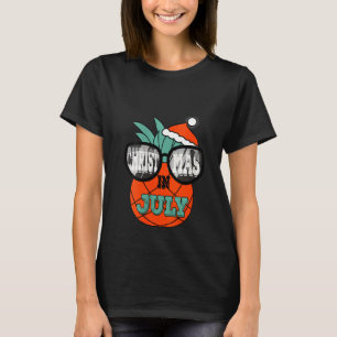 Camiseta Navidades De Gafas De Sol En Julio, Suma De Piña