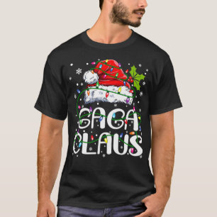 Camiseta Navidades de Gaga Claus alumbran a la familia Paja