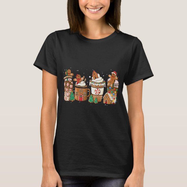 Camiseta Navidades de galletas con pan de jengibre tazas de (Anverso)