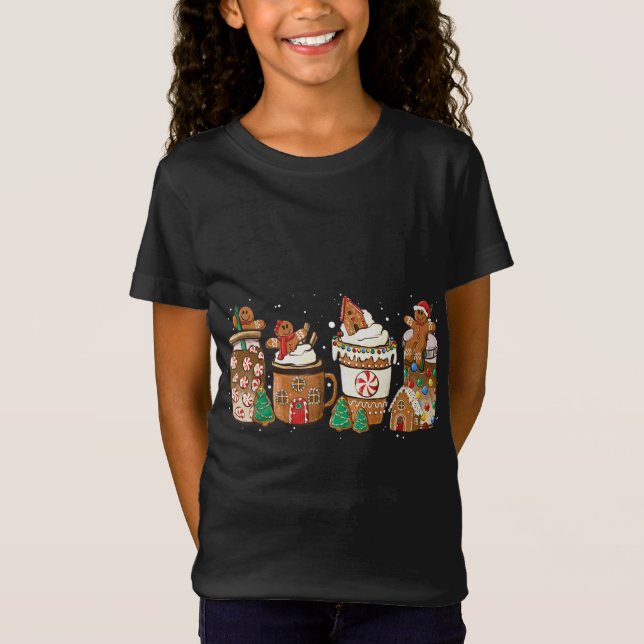 Camiseta Navidades de galletas con pan de jengibre tazas de (Anverso)