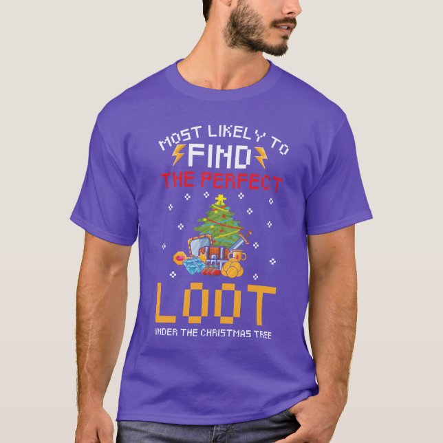 Camiseta Navidades de gamer divertidos (Anverso)