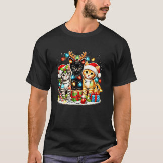 Camiseta Navidades De Gatitos Cute Saludan A Los Gorras De 