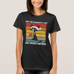 Camiseta Navidades De Gato De Lista Ridícula