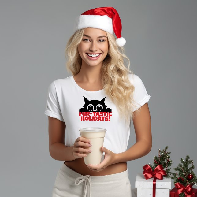 Camiseta Navidades de Gato Negro Lovers nombre gracioso T-S (Subido por el creador)