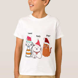 Camiseta Navidades de gatos de Personalizado Kitty