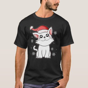 Camiseta Navidades de gatos Gorra rent Cat navidades