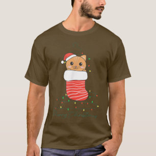 Camiseta Navidades de gatos Navidades Animales luces de had