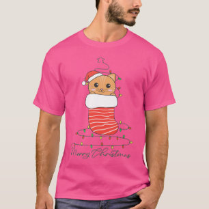 Camiseta Navidades de gatos Navidades Animales luces de had