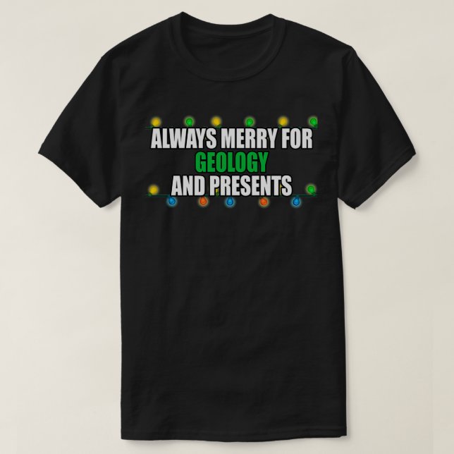 Camiseta Navidades de geología (Diseño del anverso)