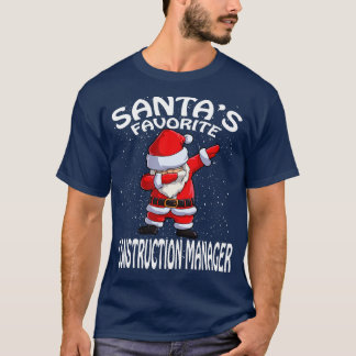Camiseta Navidades de Gestor de Construcción Favorito de Sa
