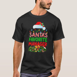 Camiseta Navidades de Gestor Favoritos de Xmas Lighting San