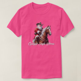Camiseta Navidades de Giddyup Jingle Horse Santa Claus