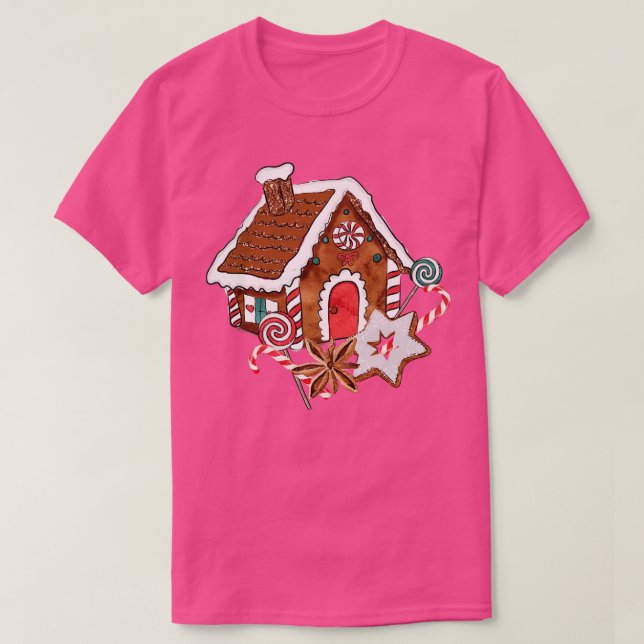 Camiseta Navidades de Gingerbread House (Diseño del anverso)
