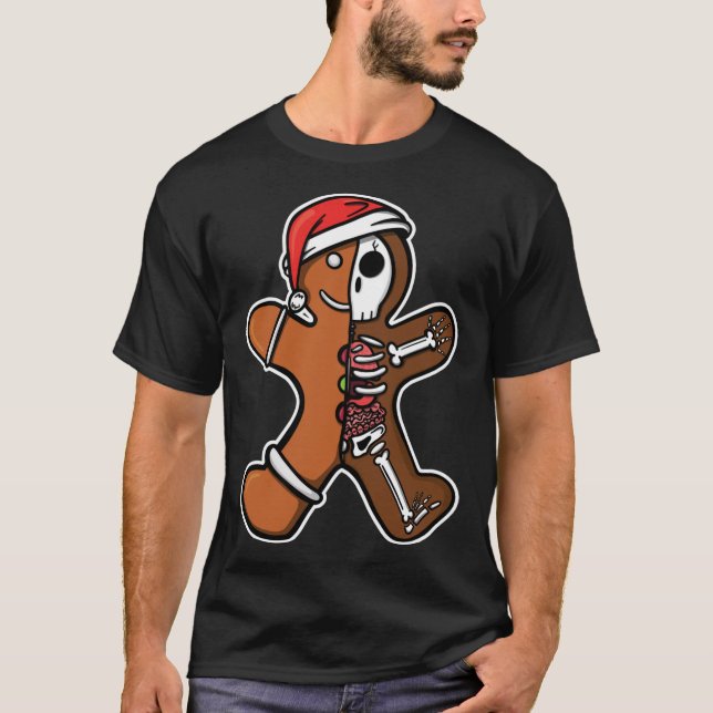 Camiseta Navidades de Gingerbread Médica de Medicina Intern (Anverso)
