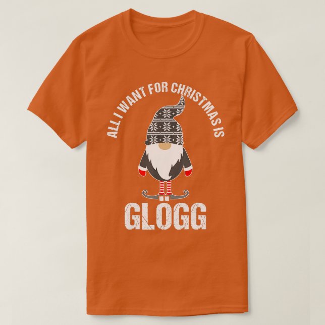 Camiseta Navidades de glogg escandinavos beben (Diseño del anverso)