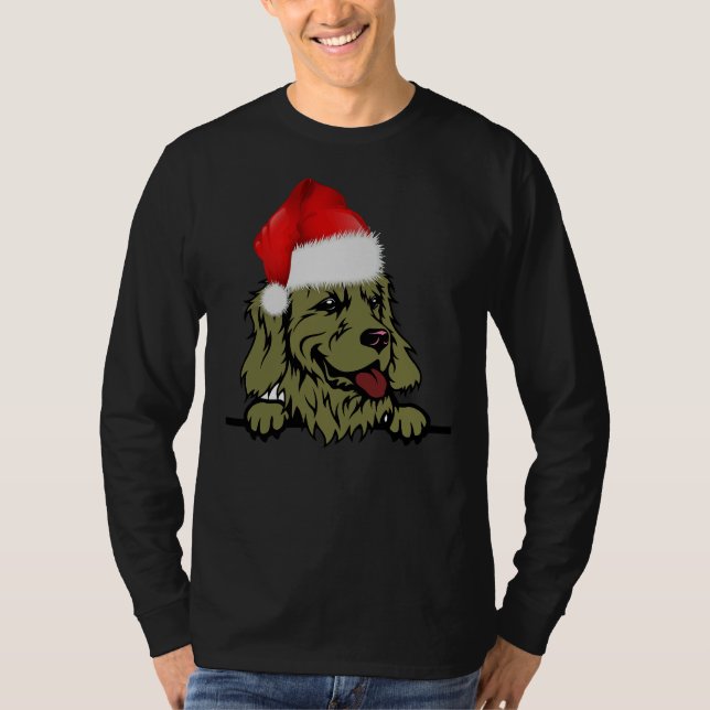 Camiseta Navidades de Golden-Retriever (Anverso)