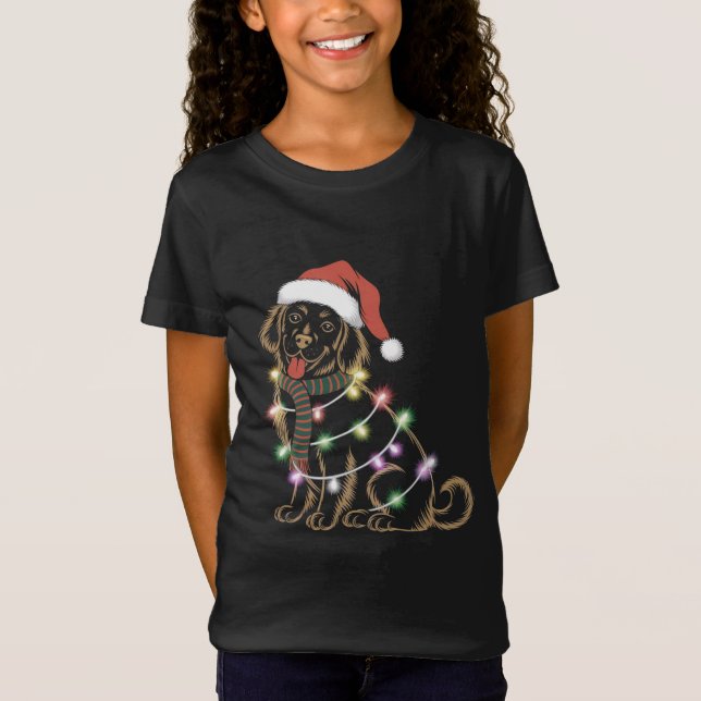 Camiseta Navidades de Golden Retrivers (Anverso)