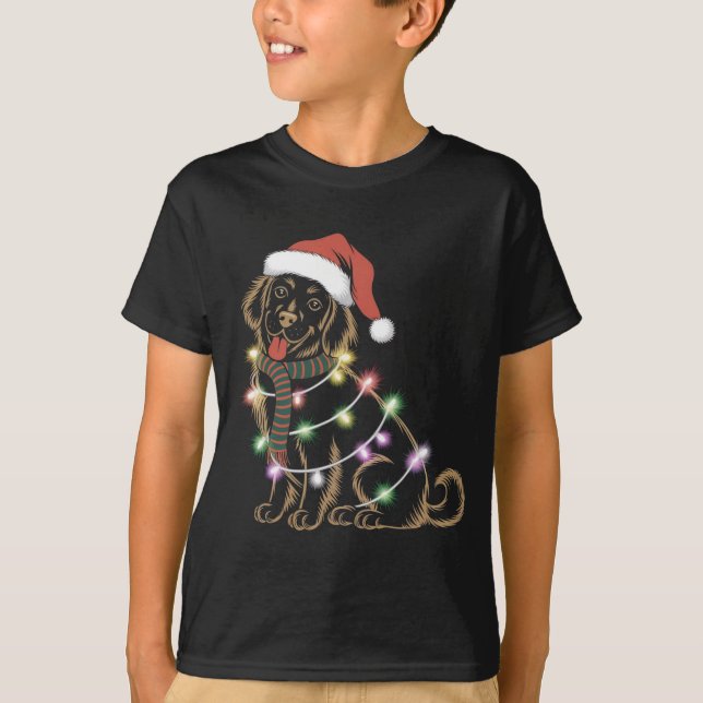 Camiseta Navidades de Golden Retrivers (Anverso)