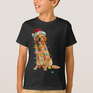 Camiseta Navidades de Golden Retrivers Gorra Santa Dog L