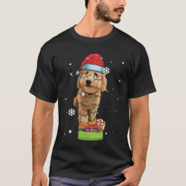 Camiseta Navidades de Goldendoodle Santa Funny Dog Lover Re