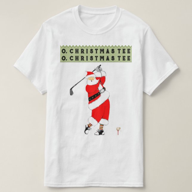 Camiseta Navidades de golf (Diseño del anverso)