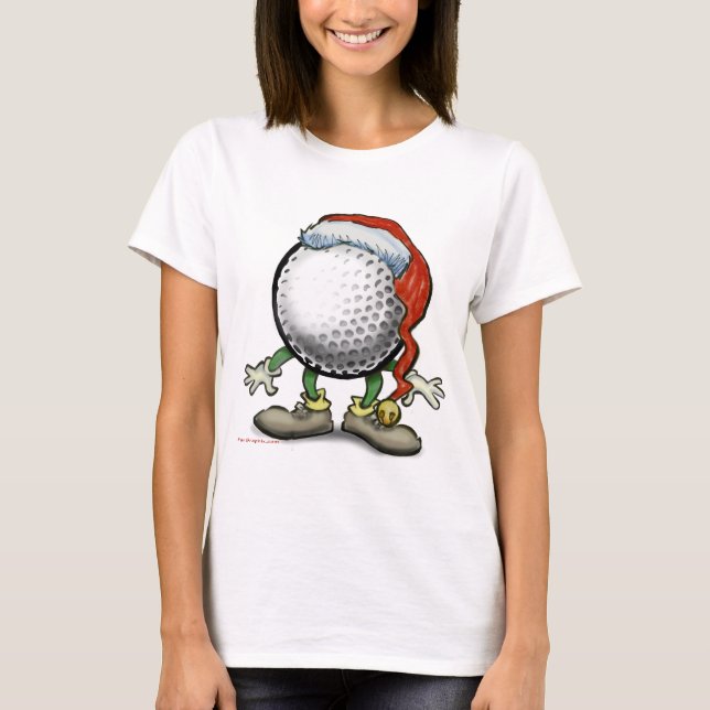 Camiseta Navidades de golf (Anverso)