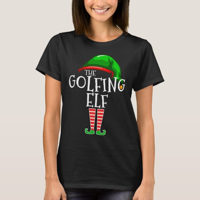 Camiseta Navidades de golf de la familia Elf (Anverso)