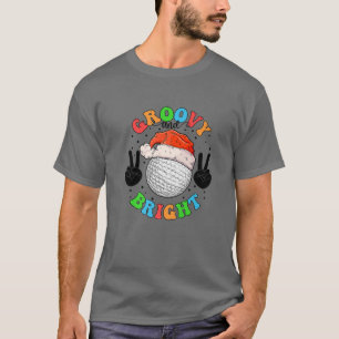 Camiseta Navidades De Golf Groovy Y Luminosos Jugadores De