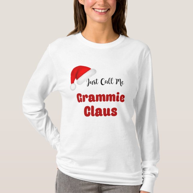 Camiseta Navidades de Grammie Claus (Anverso)