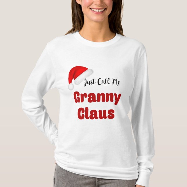 Camiseta Navidades de Granny Claus (Anverso)