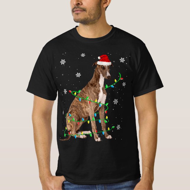 Camiseta Navidades de Greyhound encienden navidades de Sant (Anverso)