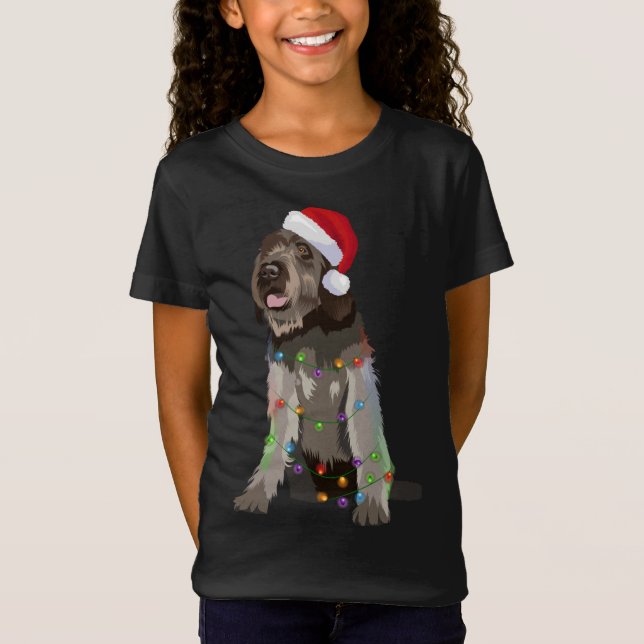 Camiseta Navidades de Griffon con la cabeza cubierta ilumin (Anverso)