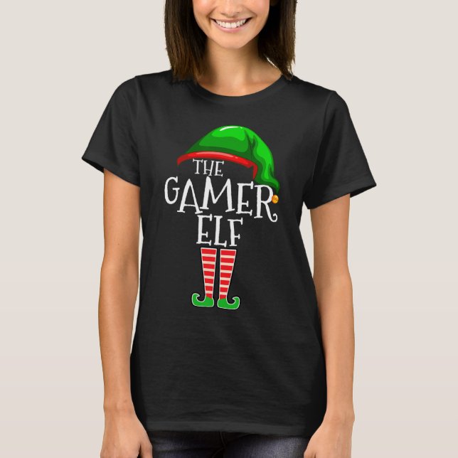Camiseta Navidades de grupo de coincidencia de familia Elf  (Anverso)