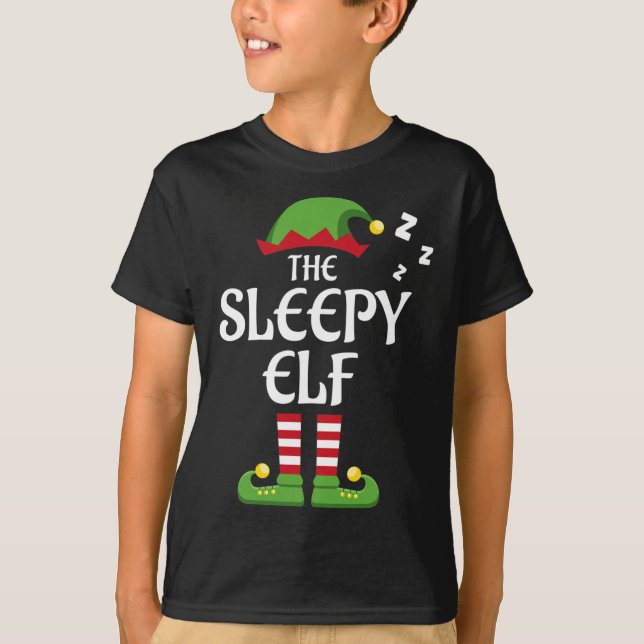 Camiseta Navidades de grupo de coincidencia de familia elfo (Anverso)