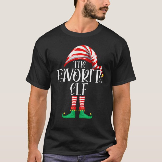 Camiseta Navidades de grupo familiar favorito de pareja Elf (Anverso)