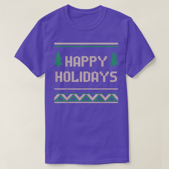 Camiseta Navidades de Guay Happy Holidays (Diseño del anverso)