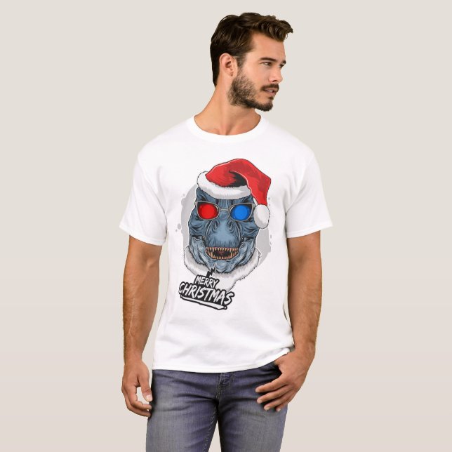 Camiseta Navidades de Guay T-Rex (Anverso completo)