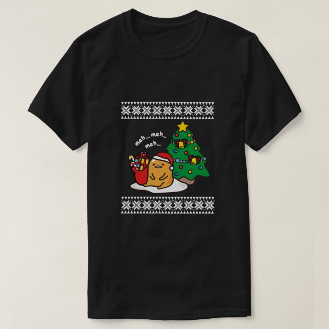 Camiseta Navidades de Gudetama Ugly (Diseño del anverso)
