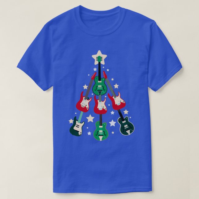 Camiseta Navidades de guitarra (Diseño del anverso)