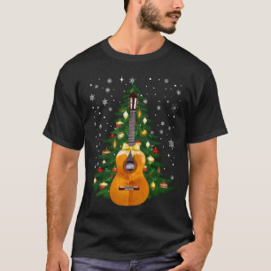 Camiseta Navidades De Guitarra Gráfico De Música Para Hombr