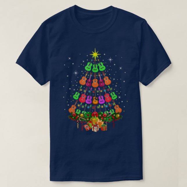 Camiseta Navidades de Guitarra navideña de Guay Guitar Aman (Diseño del anverso)