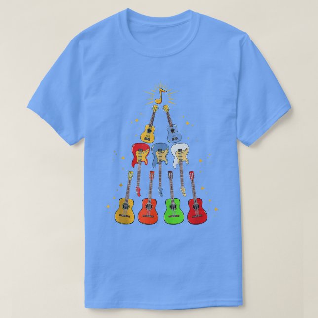 Camiseta Navidades de Guitarra navideña de Guay Guitar Aman (Diseño del anverso)